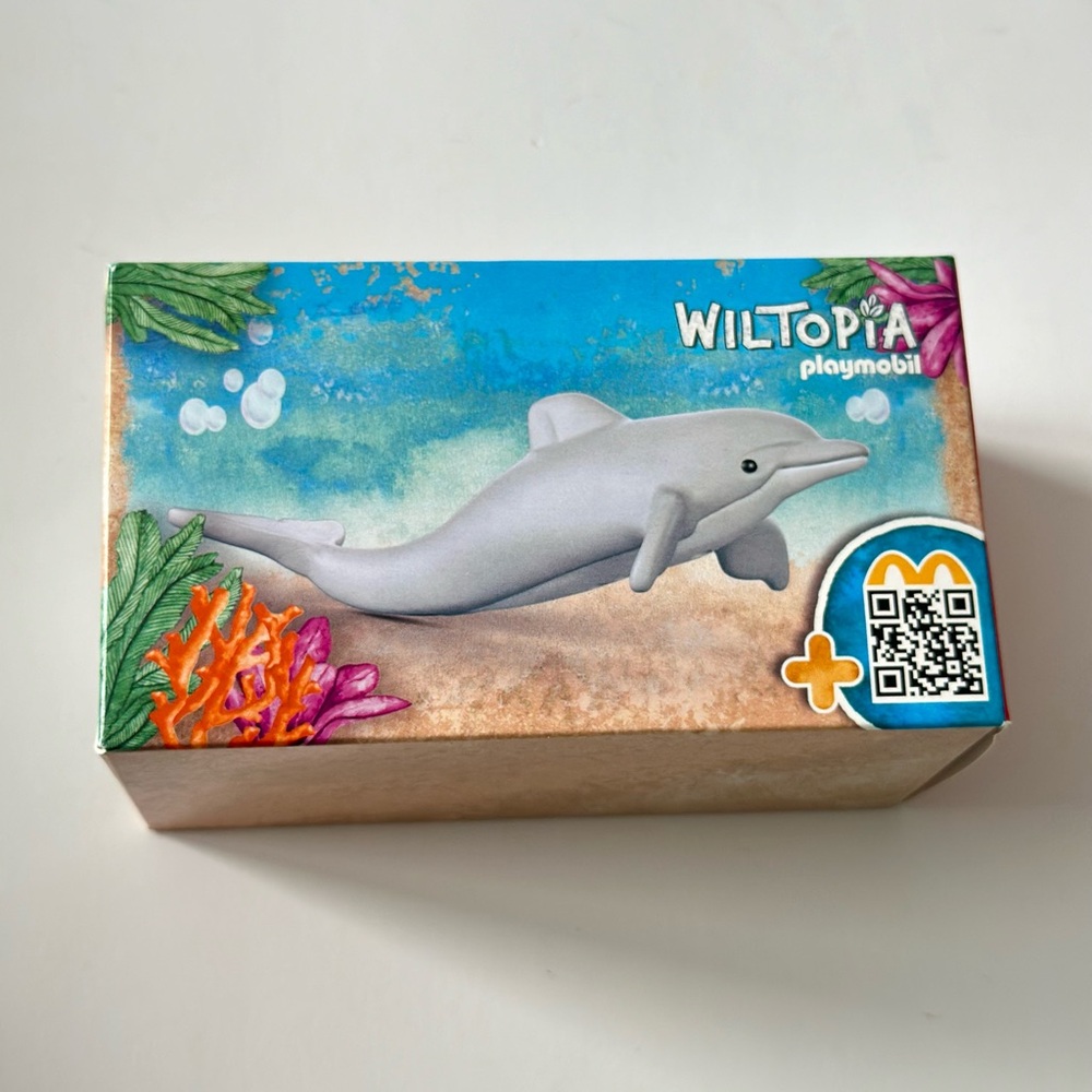 McDonald’s 2024 Playmobil Wiltopia Dolphin (Grey) Toy Happy Meal Figure
